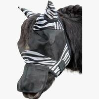 HKM vliegenmasker -Zebra- Shetty
